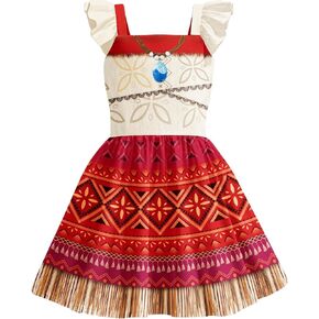 Cute Cartoon Dress for Girls Little Princess Cartoon Movie Costume for 2-12Y Kids Party Outfits