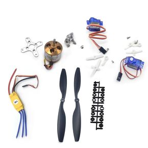 RC A2212 2200KV محرك بدون فرش 2212-6 وحدة تحكم كهربائية مجانية للسرعة الكهربائية للطائرة المروحية RC 80A ESC 8060 Propeller SG90 Servo
