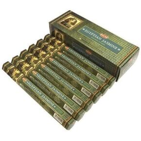 120 Incense Sticks Bulk Pack, HEM, Zen Aromatherapy, 6 Boxes of 20 Sticks - Egyptian Jasmine
