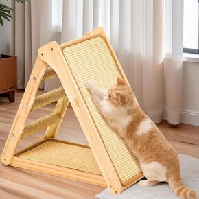 Sisal Cat Scratching Post for Indoor Cats, Large Size Cat Scratch Pad, No Installation Required Cat Lounger Scratcher