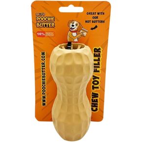 Natural Rubber Peanut Butter Toy - Premium Treat Dispenser for Dogs - Durable & Interactive - Fun to Chew, Chase, and Fetch - for Small Dogs