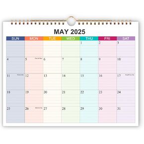 2025-2026 التقويم-تقويم الحائط 2025-2026 يمتد من مايو 2025 إلى ديسمبر 2026 ، 20 شهرًا تقويمًا مع ورقة سميكة للتخطيط والتنظيم للمنزل أو المكتب ، 8.5 × 11 بوصة ، ملونة