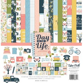 Echo Park Paper Echo Park Collection Kit 12"X12"-Day in The Life No. 2, Multicolor