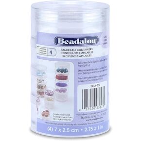 Beadalon (حاوية مكدس حزمة واحدة كبيرة 4 مكدسات 207A-012-1P