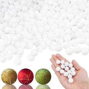 1000 Pcs 0.6 Inch Mini White Styrofoam Balls Small Foam Balls Bulk Mini DIY Craft Foam Balls Blank Styrofoam Balls for Arts Crafts School DIY Projects Ornaments Making Easter Party Decors