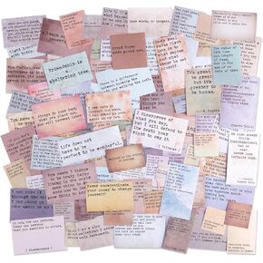 Dizdkizd Vintage Quotivations Quote Sticks for Scrapbooking ، Journaling ، Fonts على طراز الآلة الكاتبة ، 120 قطعة أقوال إيجابية غير مبتذلة للمجلة غير المرغوب فيها ، المخطط ، الكولاج ، الكمبيوتر المحمول