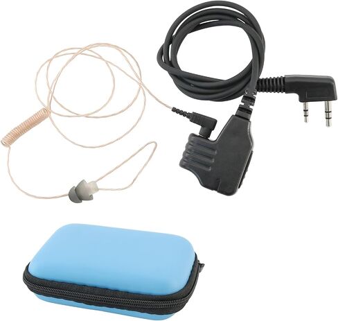 U94 PTT K Plug 2 Pin Cable Adapter Compatible with Baofeng, Aux Audio Cable/2 Pin Cable for Tactical Headset Ear Protection (K Style Plug for UV5R +3.5MM Plug) in Kuwait