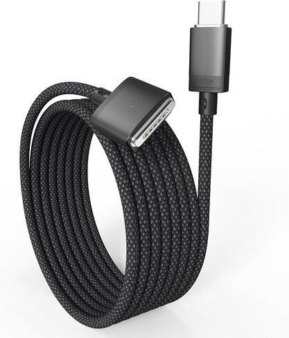 140W USB-C to Magnetic 3 Safe Fast Charging Cable (2 m/6.6 ft) for MacBook Pro 14" & 16" (2021, M1 Pro/Max), MacBook Air (2022, M2), MacBook Pro (2023, M2 Pro/Max) in Saudi Arabia