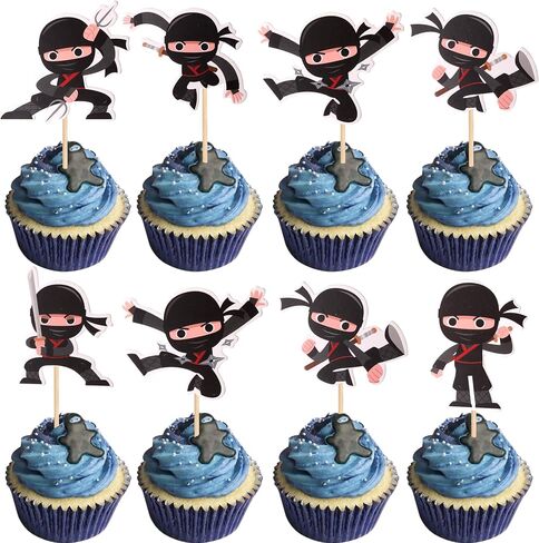 RSSTARXI 40 Pack Fiesta Cupcake Topcake Topcake Mexican Cake Decoration Cactus Donkey Maraca Sombrero Taco Pepper Cupcake للاختيارات لدش الطفل in Kuwait