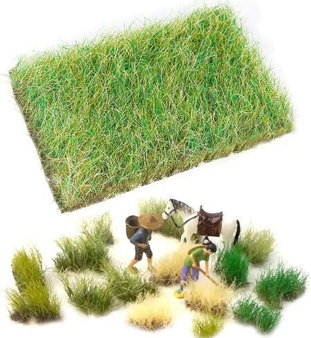 Warmtree يدوي نموذج Torn Grass Tufts للمناظر الطبيعية المصغرة المطبقة على مقياس N & HO لتخطيطات القطار ، وإمدادات الديوراما ، والنماذج المعمارية (أصفر الخريف) in Saudi Arabia