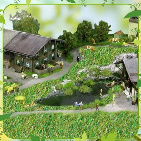 Warmtree يدوي نموذج Torn Grass Tufts للمناظر الطبيعية المصغرة المطبقة على مقياس N & HO لتخطيطات القطار ، وإمدادات الديوراما ، والنماذج المعمارية (أصفر الخريف) in Saudi Arabia