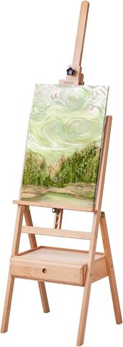 VEVOR Studio H-Frame Easel, Holds Canvas up to 36", Beechwood Artists Easel with Art Supply Storage Drawer, 22 lbs Load Capacity in Saudi Arabia