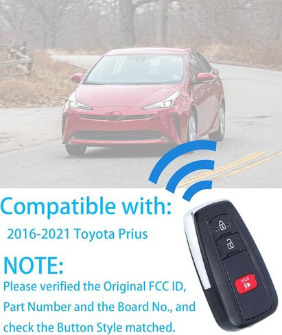 Smart Key for Toyota Camry 2018-2023, Alliskeys Key Fob Fit for HYQ14FBC 231451-0351 89904-06220 89904-06240 in Saudi Arabia