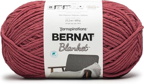 Bernat Blanket 600G - 1 Pack of 431 Yards/21.2 oz Almond 100% Polyester Yarn in Kuwait