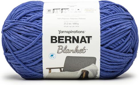 Bernat Blanket 600G - 1 Pack of 431 Yards/21.2 oz Almond 100% Polyester Yarn in Kuwait