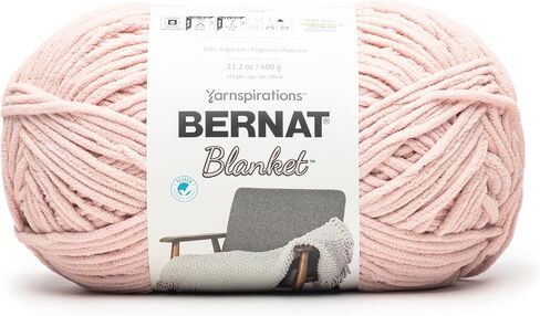 Bernat Blanket 600G - 1 Pack of 431 Yards/21.2 oz Almond 100% Polyester Yarn in Kuwait