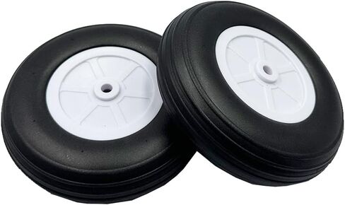 5PCS RC Airplane Light Sponge Tire with Plastic Hub for RC Plane Helicopter DIY Model Plane Wheel Replace Parts (2.25 Inch) in Kuwait