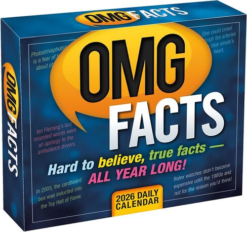 OMG Facts 2026 Boxed Daily Desk Calendar: Hard to Believe but True in Saudi Arabia