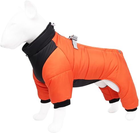 Warm Winter Dog Coat with Harness - Windproof Reflective Turtleneck Fleece Vest for Small, Medium and Large Dogs（Pink，S） in Saudi Arabia