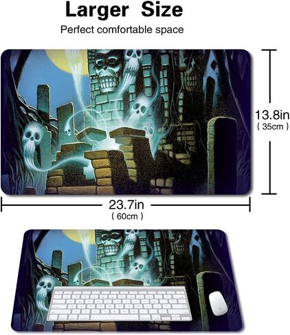 ألعاب اللوحة TCG Playmat Table Mats Size 60x35 CM Play Mats متوافقة مع MTG RPG CCG Trading Card Game Mousepad (Nyxborn-Wolf) in Kuwait
