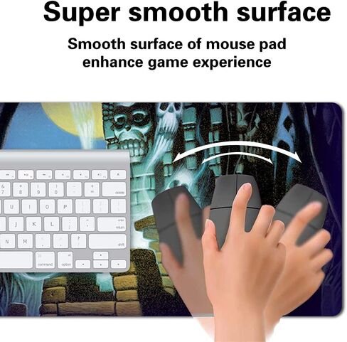 ألعاب اللوحة TCG Playmat Table Mats Size 60x35 CM Play Mats متوافقة مع MTG RPG CCG Trading Card Game Mousepad (Nyxborn-Wolf) in Kuwait