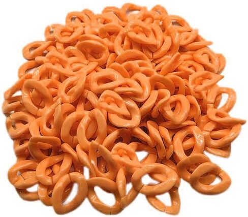 100pcs أسود أكريليك بلاستيك ربط سلسلة حلقات سلسلة تويست سلسلة موصلات الارتباط السريع ل DIY قلادة الهاتف الأكياس سلسلة المجوهرات صنع الملحقات الزخرفية in Kuwait