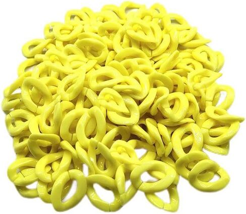 100pcs أسود أكريليك بلاستيك ربط سلسلة حلقات سلسلة تويست سلسلة موصلات الارتباط السريع ل DIY قلادة الهاتف الأكياس سلسلة المجوهرات صنع الملحقات الزخرفية in Kuwait