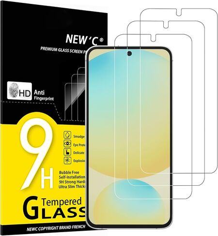 NEW'C 3 Pack Designed for Samsung Galaxy S24 Ultra【No for S24/S24 Plus】 Screen Protector Tempered Glass,Case Friendly Scratch-proof, Bubble Free, Ultra Resistant in Saudi Arabia