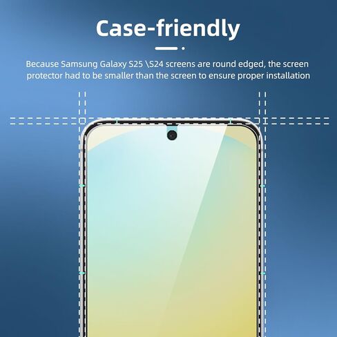 NEW'C 3 Pack Designed for Samsung Galaxy S24 Ultra【No for S24/S24 Plus】 Screen Protector Tempered Glass,Case Friendly Scratch-proof, Bubble Free, Ultra Resistant in Saudi Arabia