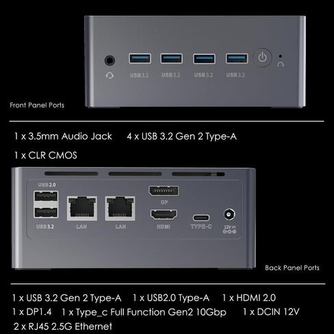 Mini PC Intel 12th Gen Alder Lake N100(up to 3.4GHz) 16GB DDR4 RAM M.2 512GB Nvme SSD, Home Desktop Computer Windows 11 in Saudi Arabia