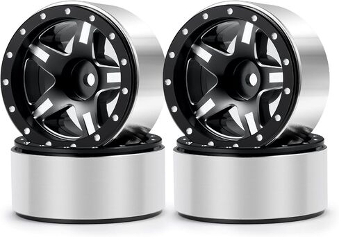 Rclions 1.3inch الألومنيوم Beadlock Wheel Rims 70g لـ TRX4M SCX24 1/24 1/18 SCALE RC CRAWLER UPGRADE PRASTION in Saudi Arabia