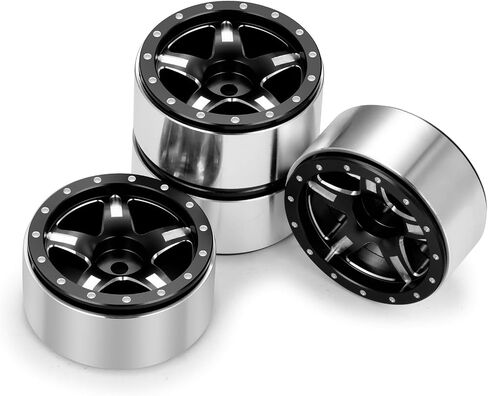 Rclions 1.3inch الألومنيوم Beadlock Wheel Rims 70g لـ TRX4M SCX24 1/24 1/18 SCALE RC CRAWLER UPGRADE PRASTION in Saudi Arabia