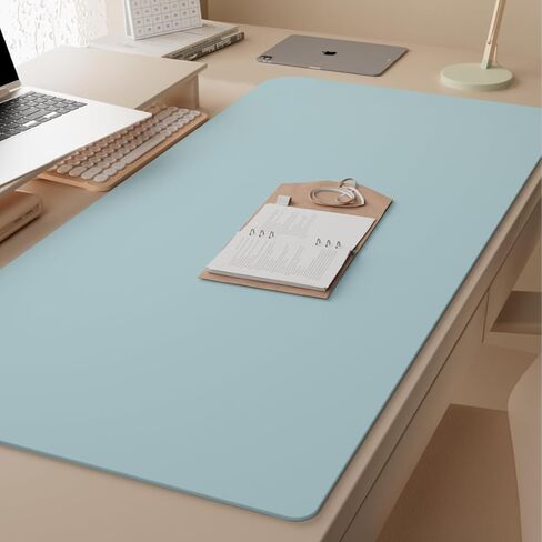 Reusable Writing Surface Desk Pad, PU with Silicone Coating, Multi-Color Non-Slip Mouse Pad, Wipeable Table Protector for Office/Home/Kitchens (Khaki, 40x100cm) in Kuwait