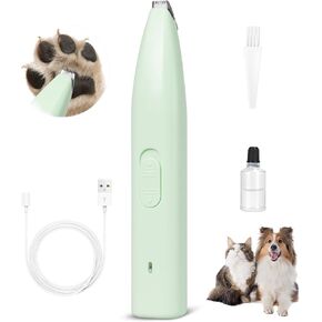 كليبرز الكلب للاستمالة ، الكلب مخلب القطع ، pet paw trimmer ، mini trimmer للكلاب ، قابلة لإعادة الشحن ، ضوضاء منخفضة لقطع شعر القطة الكلاب حول الكفوف ، العيون ، الأذنين ، الوجه ، romp (أخضر)