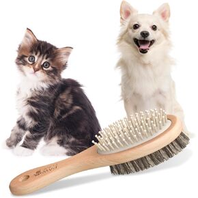 Pawfume 2-in-1 فرشاة الحيوانات الأليفة-فرشاة شعر الكلب-فرشاة شعر قطة-فرشاة تكييف الكلاب-فرشاة القطط-فرشاة الكلاب الناعمة للكلاب ذات الشعر الطويل-فرشاة قطة ناعمة للقطط ذات الشعر الطويل-فرشاة الشعر القصير