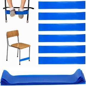 6pcs عصابات الكراسي للأطفال مع أقدام تململ المناشف الحسية دائمة لا يوجد تقطيع للأطفال مقاعد بديلة في الفصول الدراسية ADHD ADD ADISIS