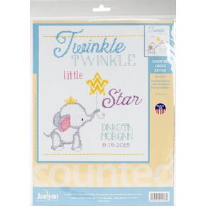 Janlynn Twinkle Little Star Abrint تم حساب Cross Stitch Kit