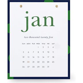Kate Spade New York Small Desk Calendar 2025 ، تقويم سطح المكتب الشهري مؤرخ في يناير 2025 - ديسمبر 2025 ، حامل أكريليك ، 3.75 × 4.75 ، Sonnet Dot