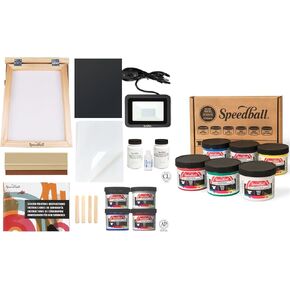 Speedball Advanced All in One Screen Printing Kit + 6 Color Ink Starter