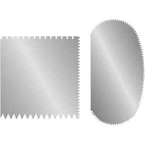 jjunw 2pcs أدوات الفولاذ الفولاذ الصلب الأضلاع الصلب غير القابل للصدأ أداة مكشفية مسننة للنحت فنانين المنسوجين النمذجة بوتر
