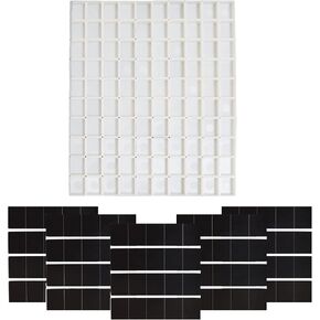 ألوان مائية نصف المقالي ، 100pcs لوحة ألوان مائية فارغة مع مغناطيس الدعم القوي 3M