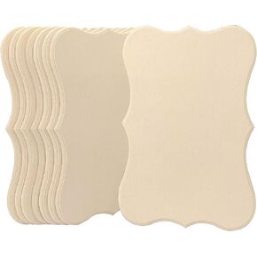 8 حزمة فارغة MDF LOD PLAQUES-12X8X0.25 بوصة غير مكتملة علامة خشبية غير مكتملة مع الحرف ، حرق ، الطلاء الحرف اليدوية