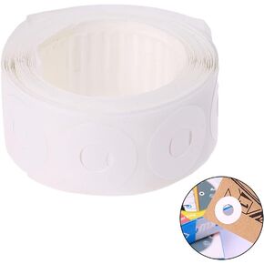 Angwang 250 pcs/box abls alsive hole hole punch protector roud-weaf paper roup leaf paper ملصقات مستديرة للملصقات المكتبية البيضاء