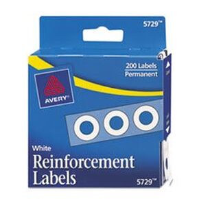 (3 Pack Value Bundle) AVE05729 Hole Reinforcements, 1/4" Diameter, White, 200/Pack