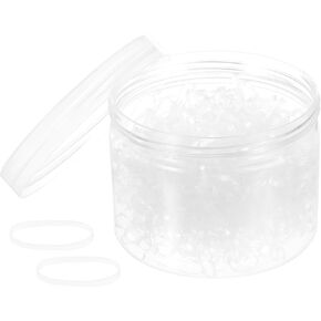 Meccanixity 500 Pack Rubber شريط مطاطي قابل للامتداد شريط مرن أصفر 20 مم × 3 مم أشرطة مطاطية الشعر للمكتب المنزلي