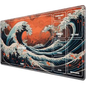 TCG Playmat Desk Desk Mats 24 × 14 بوصة متوافقة مع MUSEPAD مع MTG Trading Card Game Play Mats Smooth Rubber Surface Original Magic the Gathering Play Flower