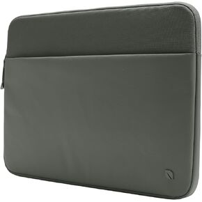 Incase A.R.C. Sleeve with ReSpun 100% Recycled Polyester - 15" & 16" MacBook/Laptop & iPad/Tablet Case - Cushioned Faux Fur Lining, External Zippered Slip Pocket - Smoked Ivy