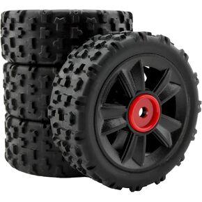 1415B1 TPR RALLY WHEELS RC CAR CAR Excessories قطع الغيار لـ MJX 14301 14302 14303 1/14 Scale Brushless RC Trucks (4 قطع)