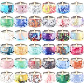 16 Pack Painting Scented Candles Gift Set Strong Fragrance Aromatherapy Candles Natural Soy Wax Candles Gifts for Home Scented Decoration Valentine'sDay Mother'Day,Friend,Wife