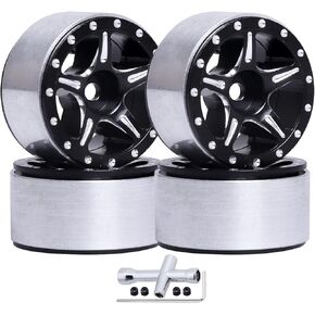 1.0 Beadlock Wheel Rims 1.0" Wheels for 1/24 Axial SCX24 Gladiator Deadbolt Bronco C10 JLU AX24 Upgrades RC Crawler Car
